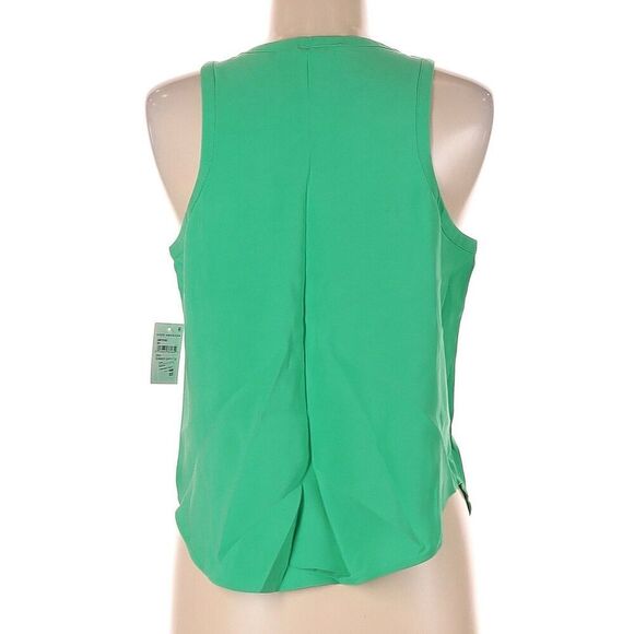 Good American Cut In Woven Tank TOP Summer Green Women’s Size 1 Small NEW - Picture 2 of 5